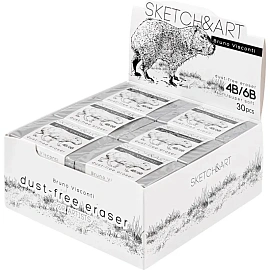 Ластик Sketch&Art из синтетического каучука прямоугольный 55x38x10 мм