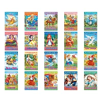 Книжка-раскраска "Любимые сказки", ассорти, 16 стр., 210х290 мм, HATBER