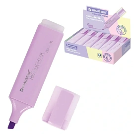Текстовыделитель BRAUBERG "ORIGINAL PASTEL", ЛАВАНДОВЫЙ, линия 1-5 мм, 151695