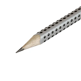 Карандаш чернографитный НВ с ластиком Faber-Castell Grip 2001 заточенный трёхгранный