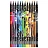 Карандаши цветные Maped Color'Peps Black Monster 12 карандашей 12 цветов трёхгранные Фото 0