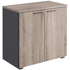 Стеллаж K-Loft 241H004 (дуб сонома тёмный/графит, 786х420х738 мм)