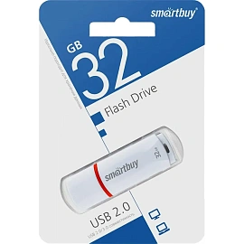 Флешка USB 2.0 32 ГБ SmartBuy Crown (SB32GBCRW-W)