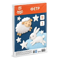 Фетр Мульти-Пульти, А4, 10л., 1цв., 1мм, мягкий
