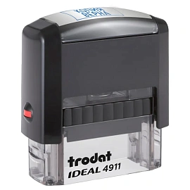 Штамп стандартный "КОПИЯ ВЕРНА" В РАМКЕ, оттиск 38х14 мм, синий, TRODAT IDEAL 4911 DB-3.45, 161491/214134