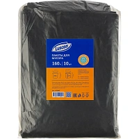Мешки для мусора Luscan 160 л чёрные (ПВД 65 мкм, 10 штук)