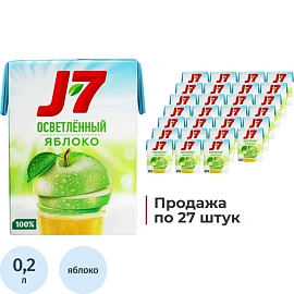 Сок J7 яблочный 0.2 л