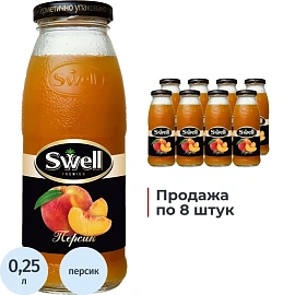 Нектар Swell персиковый с мякотью 0.25 л