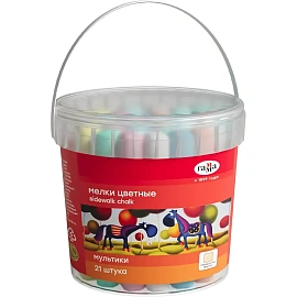 Мел цветной Гамма Мультики (21 штука в упаковке)