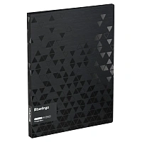 Папка c зажимом Berlingo "Triangle Black" А4, 17мм, 1000мкм, черная, с внутр. карманом