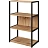 Стеллаж для документов Easy To Lead K-Loft 241H020 дуб натуральный/чёрный 670х400х1068 мм