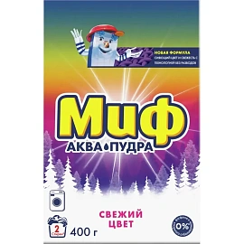 Порошок стиральный автомат Миф Свежий цвет 0.4 кг для цветного белья