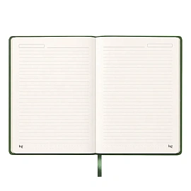 Записная книжка А5, 96л., BG "Смыслы", кожзам, линия, зеленый
