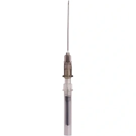 Игла двусторонняя KOMETALINE G22 (0.7x38 мм) чёрная с визуальной камерой (100 штук в упаковке)