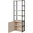 Стеллаж для документов Easy To Lead K-Loft 241H026 (дуб скандинавский/чёрный, 670х400х2105 мм) Фото 1