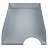 Лоток горизонтальный для бумаг BRAUBERG "Standard", 350х253х65 мм, серый, 238347 Фото 1
