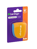Точилка пластиковая Berlingo "Fuze Ergo" 1 отверстие, контейнер, оранжевая, блистер