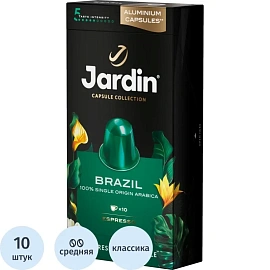 Кофе в капсулах для кофемашин Jardin Brazil (10 шт. в упаковке)