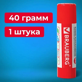 Клей-карандаш BRAUBERG, 40 г, 222928