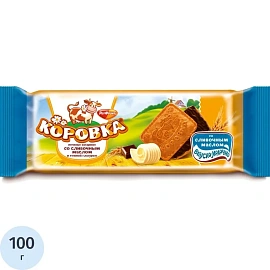 Печенье сахарное в глазури Коровка со сливочным маслом 100 г
