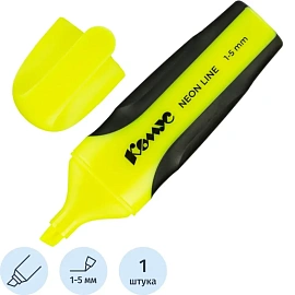 Текстовыделитель Комус Neon Line жёлтый (толщина линии 1-5 мм)