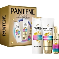 Подарочный набор для женщин Pantene Pro-V Заряд увлажнения (шампунь, 250 мл, бальзам-ополаскиватель, 180 мл и крем для укладки, 135 мл)