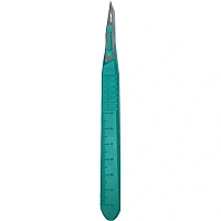 Одноразовый скальпель Ribbel размер 11 (10 штук в упаковке)