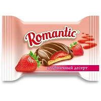 Конфеты глазированные Славянка Romantica клубничный десерт 1 кг