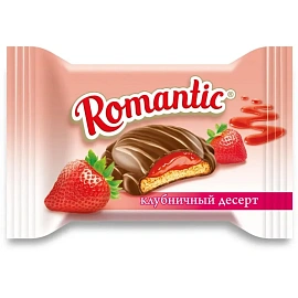Конфеты глазированные Славянка Romantica клубничный десерт 1 кг