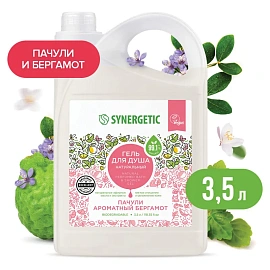 Гель для душа Synergetic Пачули и ароматный бергамот 3.5 л