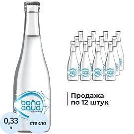 Вода питьевая Bon Aqua негазированная 0.33 л