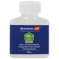 Лак акриловый глянцевый художественный, в бутылке, 100 мл, BRAUBERG ART CLASSIC, 192350
