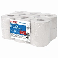 Бумага туалетная "Первая Цена" LAIMA UNIVERSAL (Система T2) 1-слойная 12 рулонов по 130 метров, серая, 112501, 112501 (МП-48)