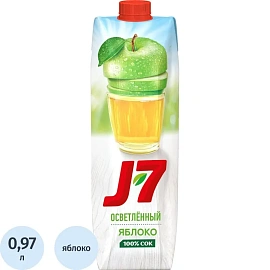 Сок J7 яблочный 0.97 л