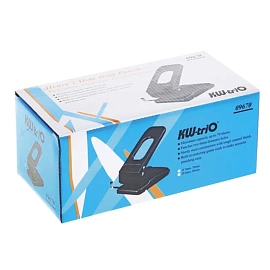 Дырокол мощный KW-Trio Heavy Duty 967 до 70 листов чёрный с линейкой