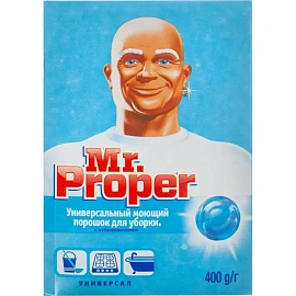 Универсальное чистящее средство Mr. Proper с отбеливателем порошок 0.4 кг
