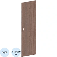 Дверь средняя Комус Мебель Easy Standard ЛДСП (тёмный дуб/серый, 380х1150 мм)