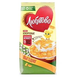 Хлопья кукурузные Любятово 600 г
