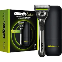 Подарочный набор для мужчин Gillette Labs (бритвенный станок с 1 сменной кассетой и чехол для бритвы)