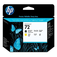 Головка печатающая HP 72 C9384A жёлтая/чёрная оригинальная