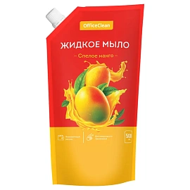 Мыло жидкое OfficeClean "Спелое манго", дой-пак, 500мл