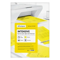 Бумага цветная OfficeSpace "Интенсив" А4, 80г/м2, 50л. (желтый)