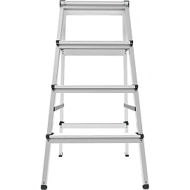 Стремянка алюминиевая двухсторонняя TOPFORT 4 ступени (2505225)