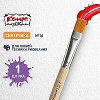Кисть Комус Класс (№1 School) плоская синтетика №16