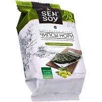 Чипсы-нори Сэн Сой с оливковым маслом (18 штук по 4.5 г)