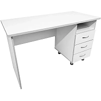 Стол медицинский STR Medical MD CM 10.08 с тумбой (белый, 1300х600х750 мм)