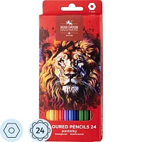 Карандаши цветные Koh-i-Noor Red Lion 24 карандаша 24 цвета шестигранные