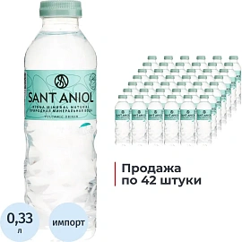 Вода минеральная Sant Aniol столовая негазированная пластиковая бутылка 0.33 л