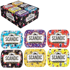 Драже освежающие SCANDIC без сахара со вкусом "Клубничный микс", 14 г, 4610274540063