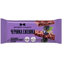 Батончик мюсли мультизлаковый Деловой Стандарт черника и ежевика (24 батончика по 35 г)